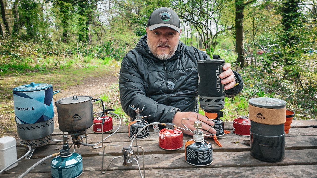 YouTube post by @PaulMessner for Snow Peak. Caption reads: Gear Nerd's Take: Gas Canister Camping Stoves.