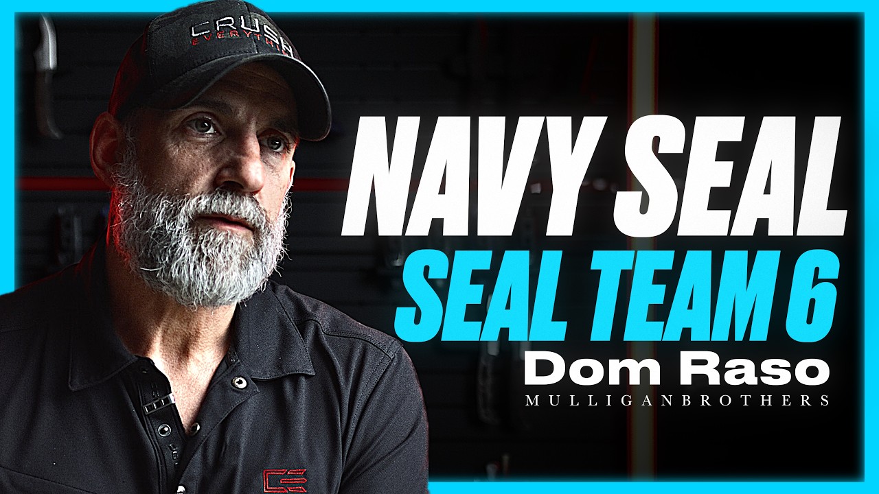 YouTube post by @MulliganBrothersInterviews for Hachette Book Group. Caption reads: 'This Moment Changed Everything' | NAVY SEAL TEAM....