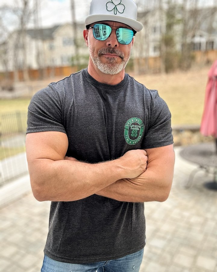 Instagram post by @lifeover40fit for Flag & Anthem. Caption reads: Feeling lucky?🍀 Check out @flagandanthemco to....