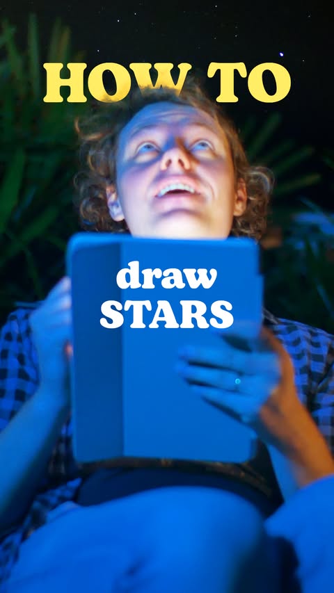Instagram post by @lplucas for Wacom. Caption reads: How to draw a sky full of stars… without losing....