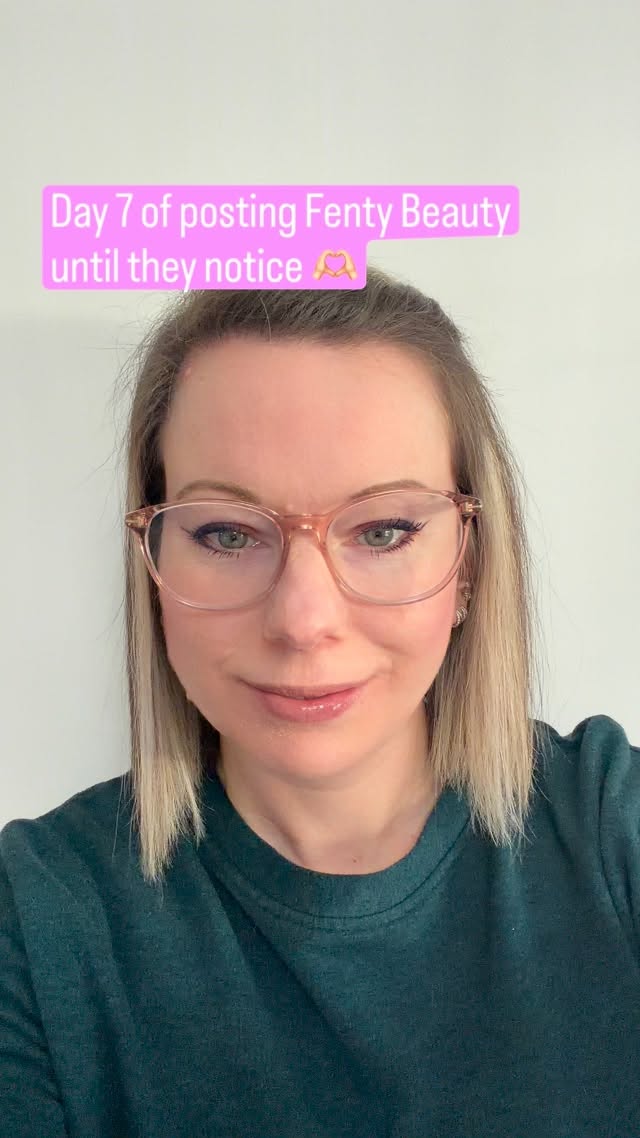 Instagram post by @onebeautygang for FENTY SKIN. Caption reads: [...] School run ready 🚌🚸 @fentybeauty....