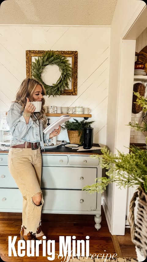 Instagram post by @itty_bitty_farmhouse for Keurig. Caption reads: [...] in need of a good pick-me-up! The @Keurig....