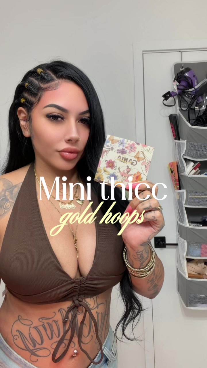 TikTok post by @dre___day for GANIA. Caption reads: @GANIA also come in silver and other sizes [...].