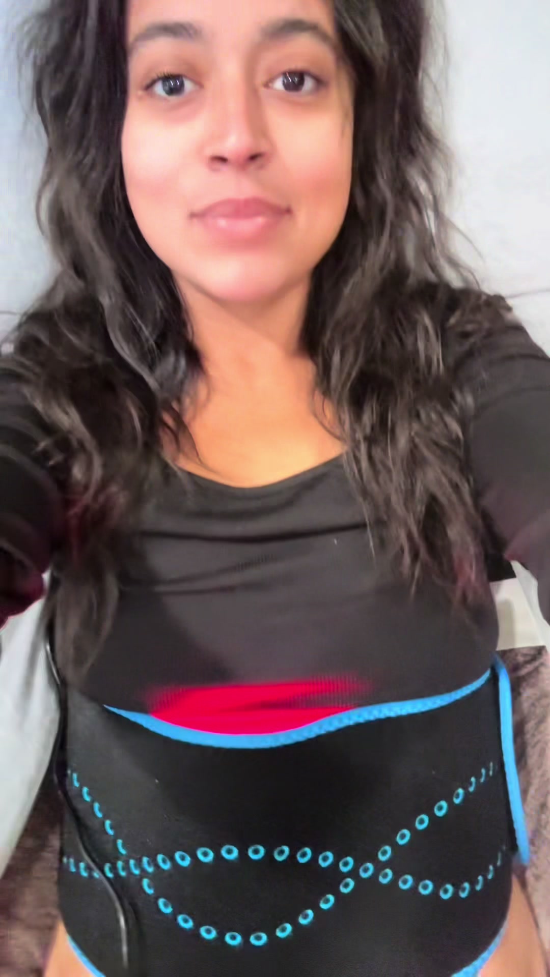 TikTok post by @areanaakababy for Lifepro Fitness. Caption reads: 🙈🙊 #redlighttherapy #areanarivera #fyp....