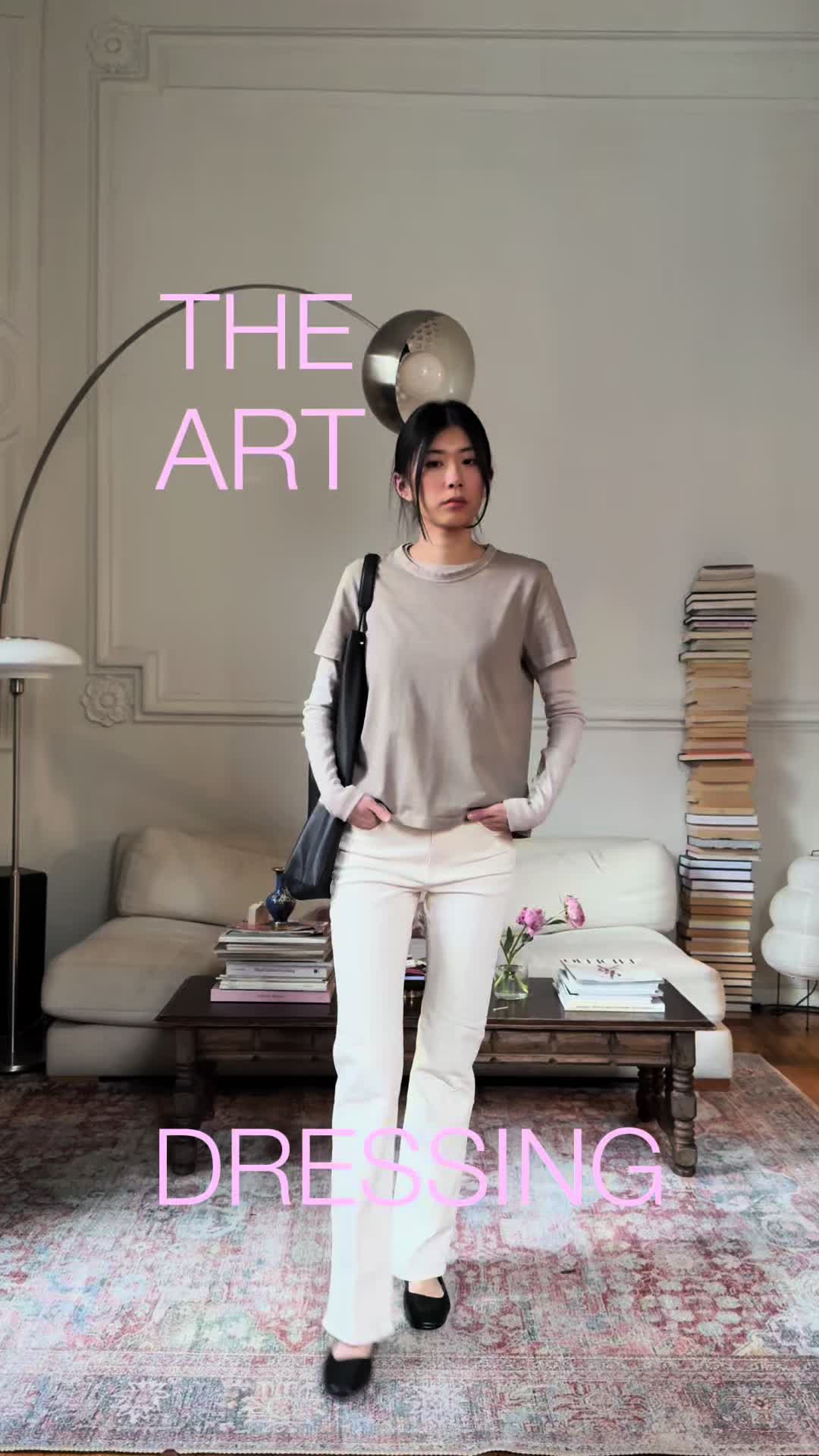 TikTok post by @tinarzhang for Madewell. Caption reads: 3 winter office looks with @madewell....