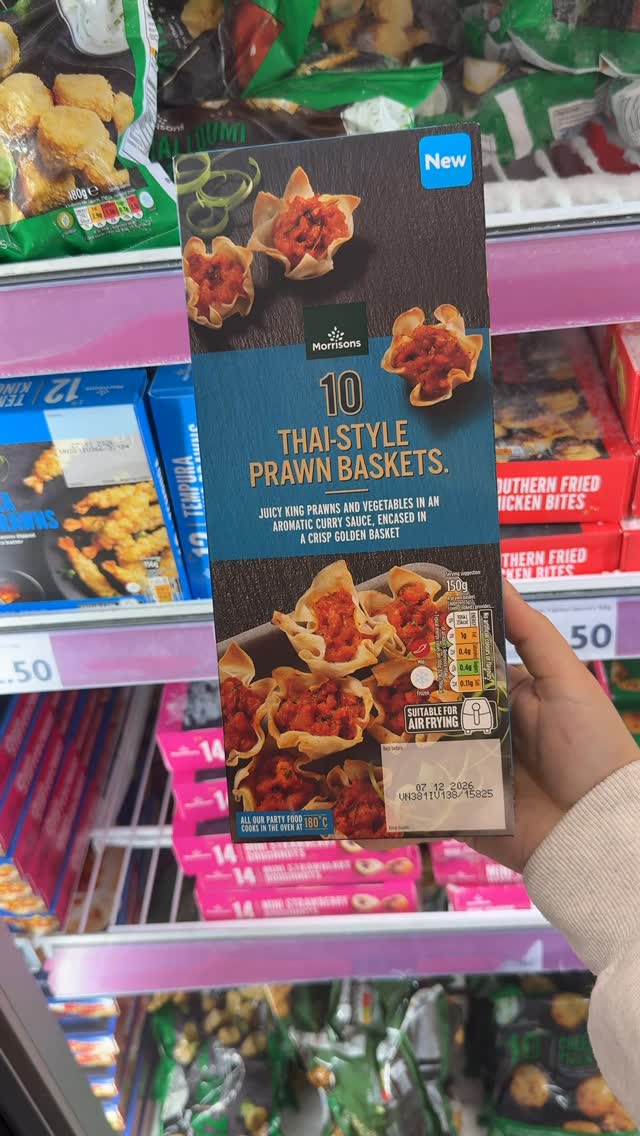Instagram post by @newfoodspotteruk for Morrisons. Caption reads: OMG LOOK WHATS NEW IN @morrisons....