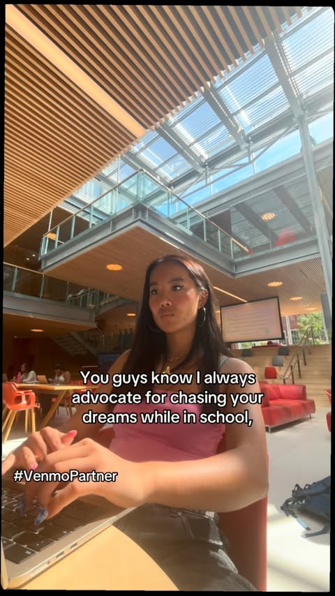 Instagram post by @oliviazhangofficial for Venmo. Caption reads: Your sign that you can do it all…and @venmo makes....