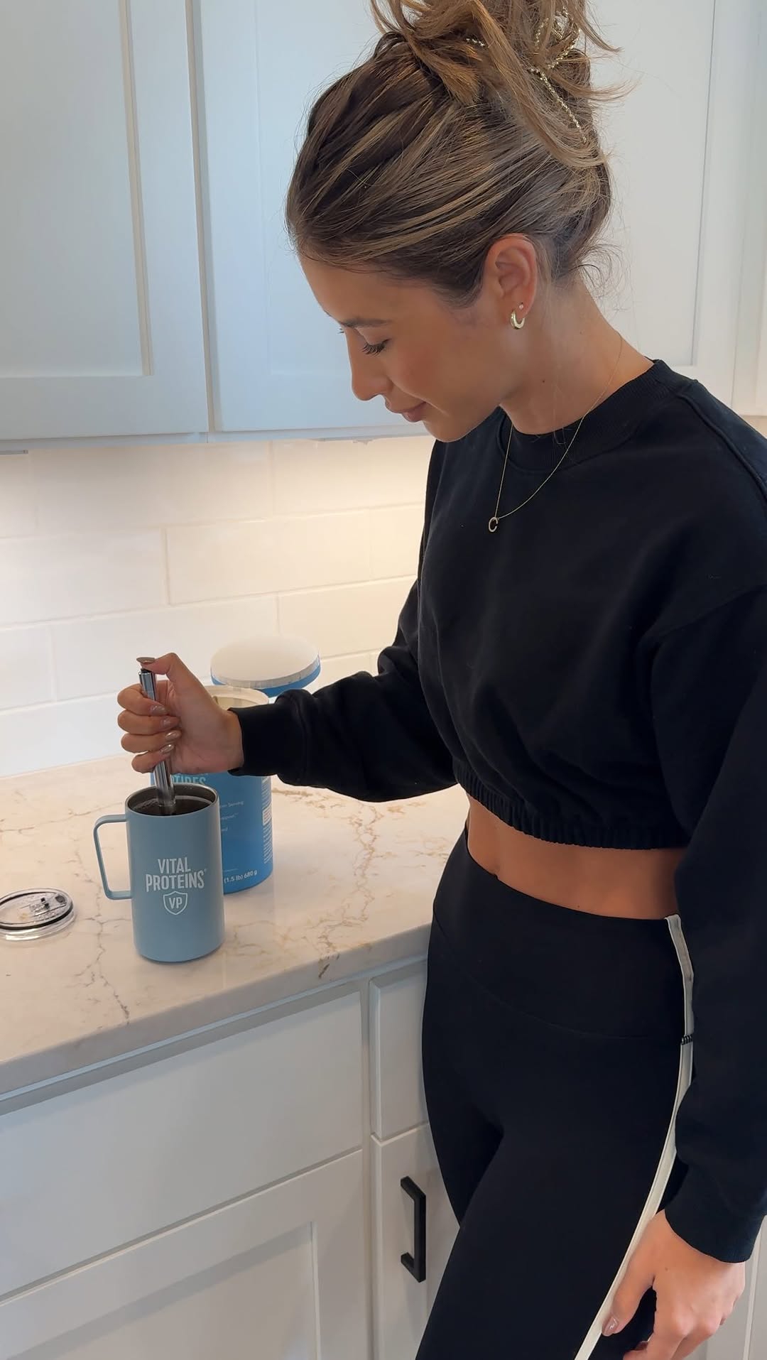 Instagram post by @justtcocoo for Vital Proteins. Caption reads: Consistency is key when it comes to collagen, just....
