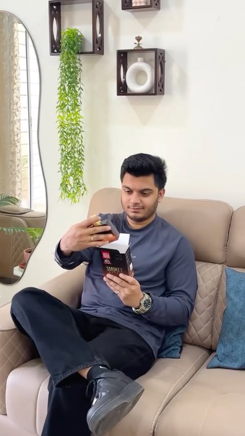 Instagram post by @_daawat.e.ishq_ for OG Beauty. Caption reads: Gifted him the @ogluxuryofficial Luxury Perfume –....