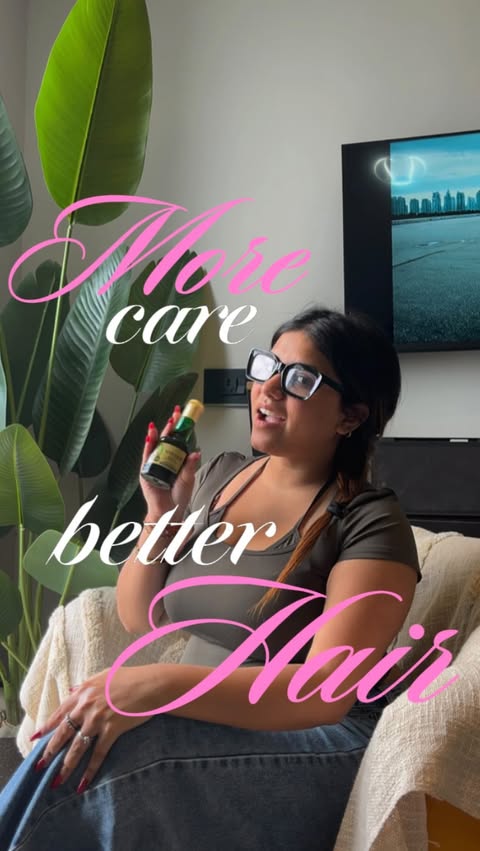 Instagram post by @deepansh1i for Kesh King. Caption reads: [...] clutter. More care. Better hair. 🌿Kesh King....