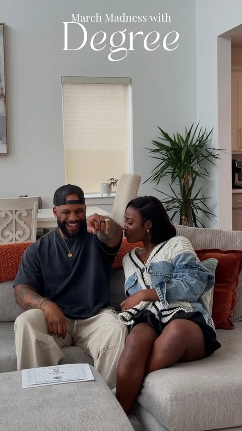 Instagram post by @loveatfirstflight_ for Degree. Caption reads: #DegreePartner March Madness pressure hits [...].