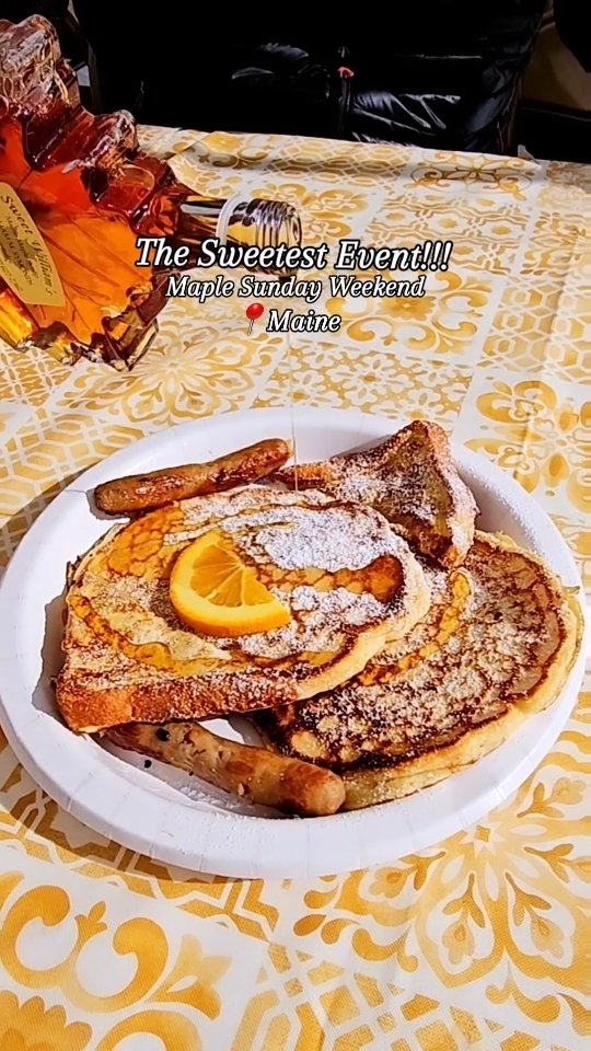 Instagram post by @travelingmainers for Visit Maine. Caption reads: Did you know that Maine just celebrated its 41st....