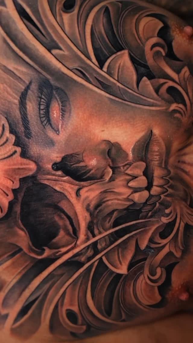 Instagram post by @tatubaby for Fkirons. Caption reads: I had full artistic freedom for this piece. I till....