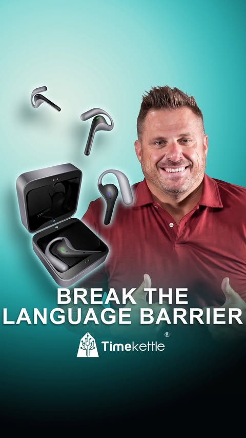 Instagram post by @ryanalford for Timekettle. Caption reads: [...] No language barrier. With @timekettletech....