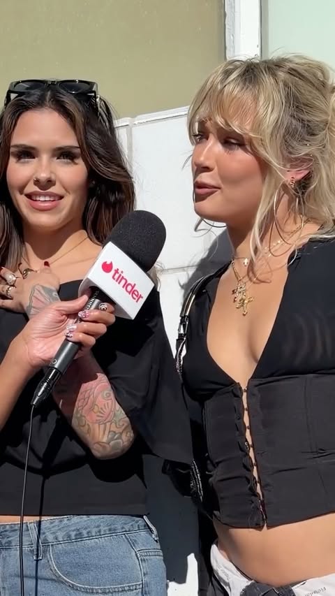 Instagram post by @laurenashleybeck for Tinder. Caption reads: [...] match, chat, and double date on tinder now..