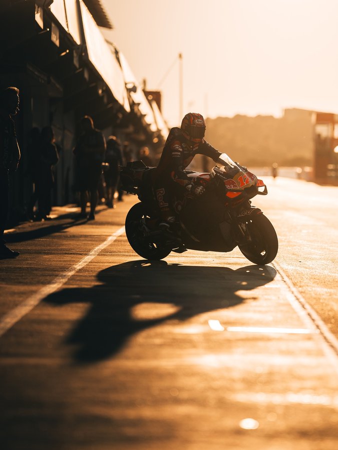 Instagram post by @tech3racing for Motul. Caption reads: Today was #ValenciaTest day — the perfect warm-up....