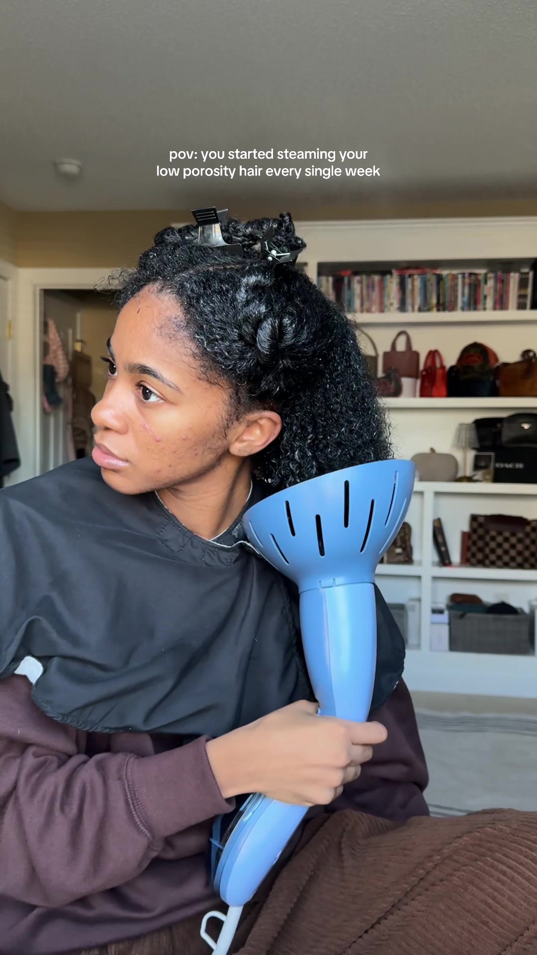 TikTok post by @alisagregoryy for Conair. Caption reads: [...] a world of difference🥲 And shoutout to....