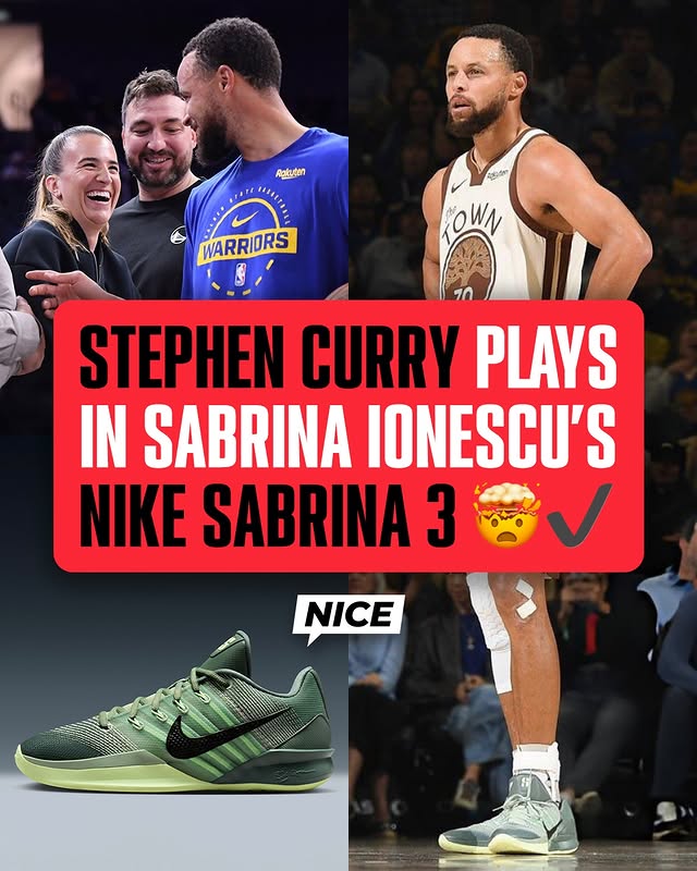 Instagram post by @stephencurryhistory for Nice Kicks. Caption reads: STEPH SNEAKER WATCH! 🚨
Stephen Curry is playing....