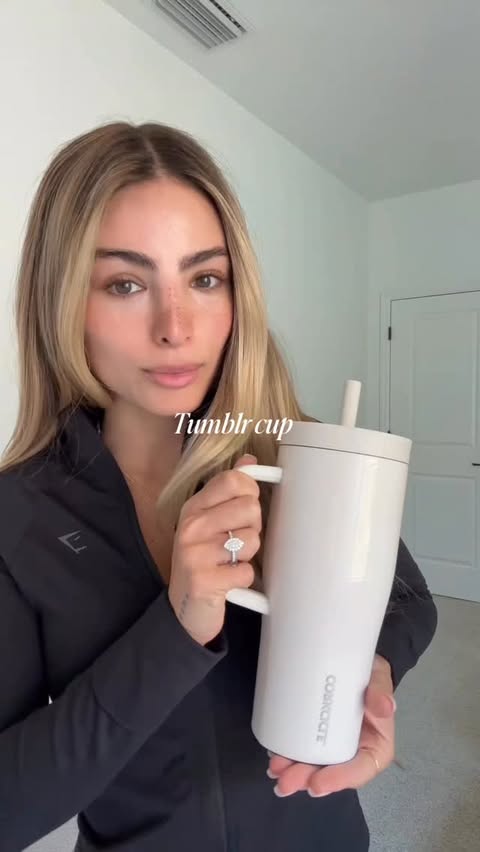 Instagram post by @ashleymaciaas for Corkcicle. Caption reads: I hope this video was useful when starting your....
