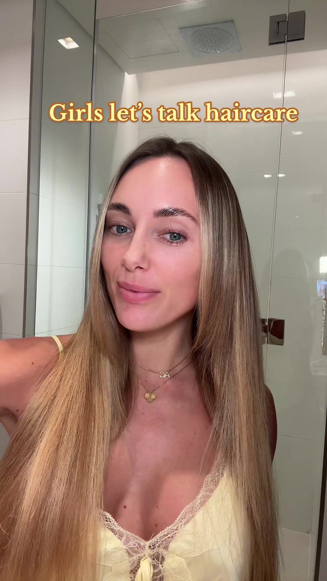 TikTok post by @amberturner_x for Nature Spell. Caption reads: [...] ✨✨ @K18 Hair @Matrix @amika @L'Oréal Paris....