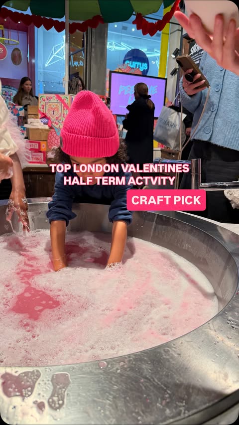 Instagram post by @goodspacemama_daysout for Westfield London. Caption reads: [...] Bar Workshop at @lushwhitecity in....