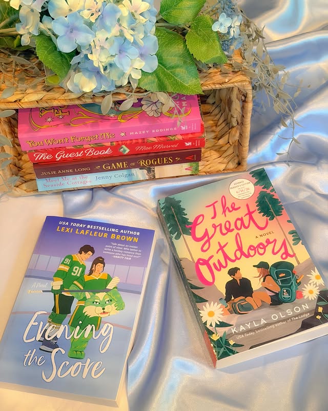 Instagram post by @the_romance_regent for Atria Books. Caption reads: [...] Great Outdoors by @authorkaylaolson....