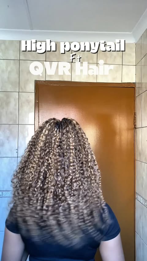 Instagram post by @mosakim__ for QVR Hair. Caption reads: Obsessed with this hair from @qvrhair_official....