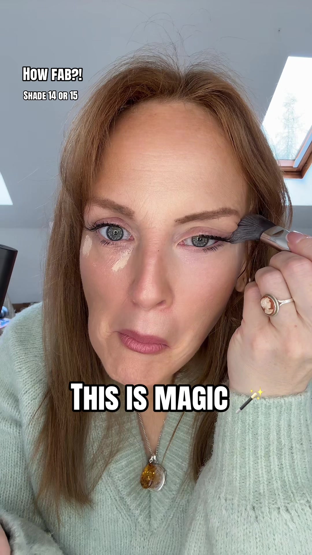 TikTok post by @carly_rebecca for BPerfect Cosmetics. Caption reads: Soft Glam by Elf @BPerfect Cosmetics I’m sold!!....