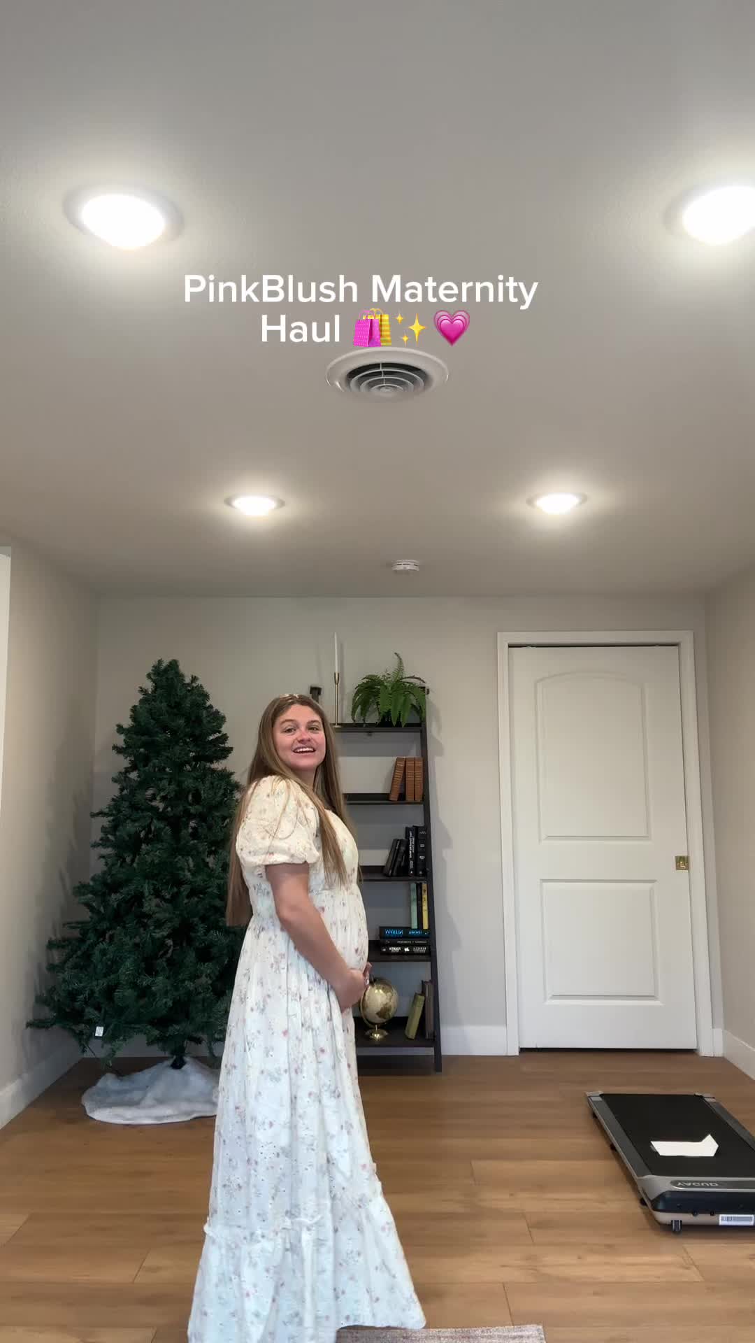 TikTok post by @emmaandbrandon for PinkBlush Maternity. Caption reads: Update: SO worth the purchase! Link in bio to....