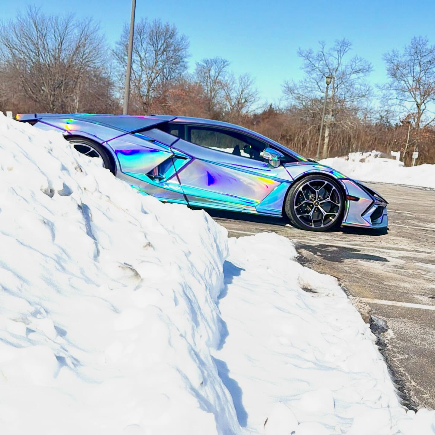 Instagram post by @teamsalamone for Lamborghini. Caption reads: [...] not stopping us. I am a graduate of....