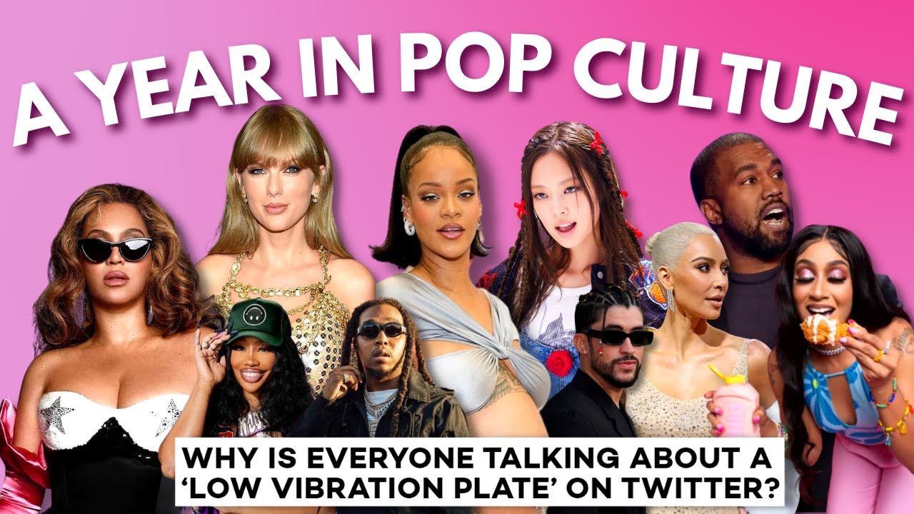 YouTube post by @naomi.cannibal for Hypebae. Caption reads: 2022: A Year in Pop Culture Moments.