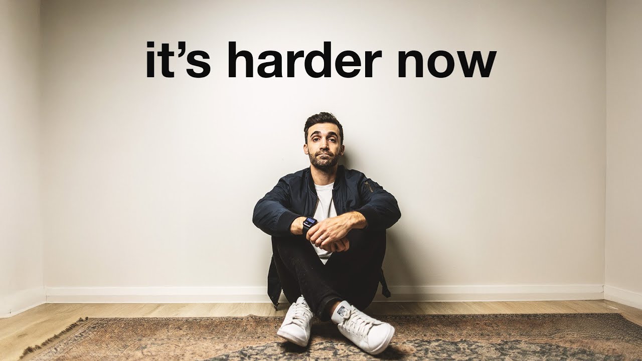 YouTube post by @mattdavella for Squarespace. Caption reads: Why I'm still a minimalist after 14 years.
