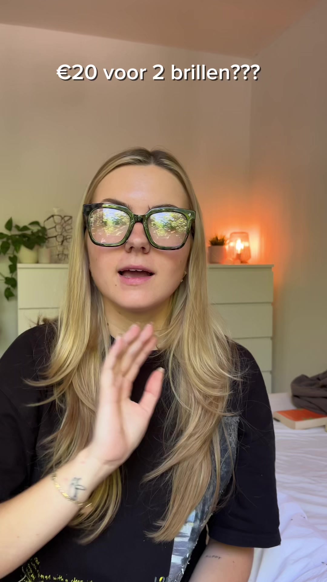 TikTok post by @zoedeweghe for Firmoo. Caption reads: Gifted! Met de Code: Zoe5020 krijg je 50% korting....