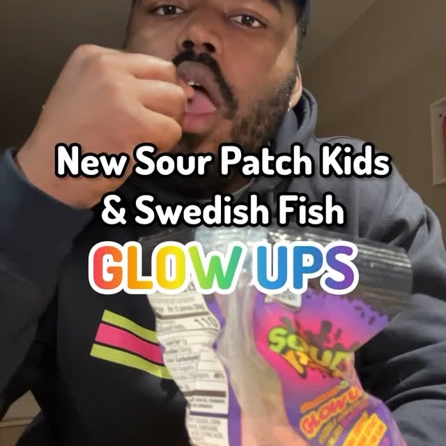 Instagram post by @wannabestayathomedad for Sour Patch Kids. Caption reads: #Ad @sourpatchkids and @swedishfish are hooking it....