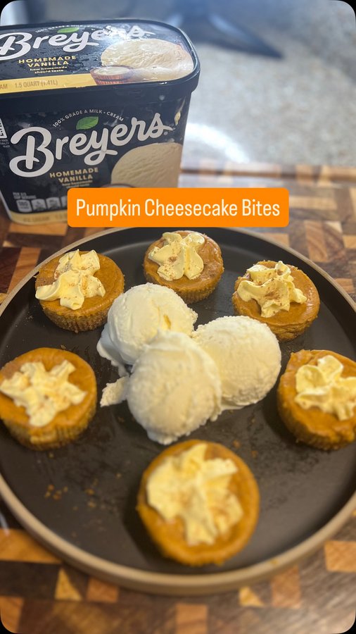 Instagram post by @ithinkican_cook for Breyers. Caption reads: This holiday season grab a carton of....