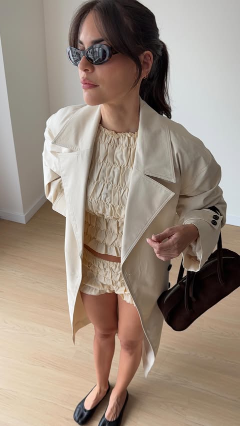 Instagram post by @carolinacubasq for REVOLVE. Caption reads: GRWM 🤍 @revolve #revolveambassador.