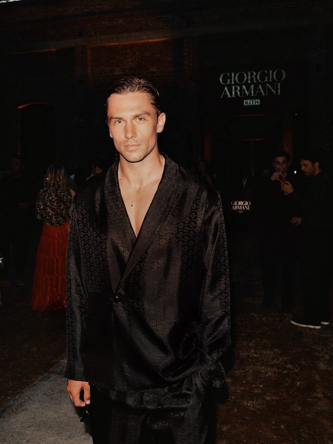 Instagram post by @yatesy17 for Kith. Caption reads: Giorgio Armani x Kith: Estate

The coolest of....