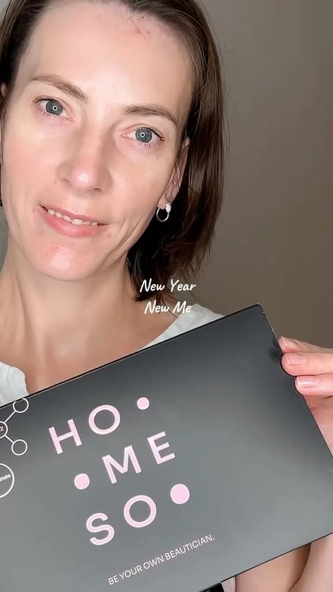 Instagram post by @olha_testerin for Homeso Care. Caption reads: Werbung Discover the new era of at-home skin....