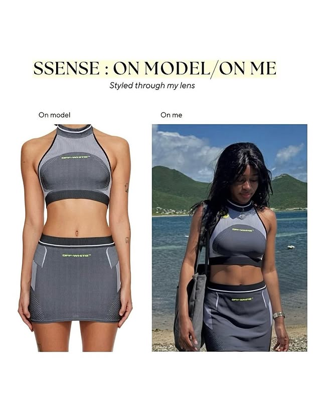 Instagram post by @httpskxt for SSENSE. Caption reads: What I appreciate about SSENSE is the way they....