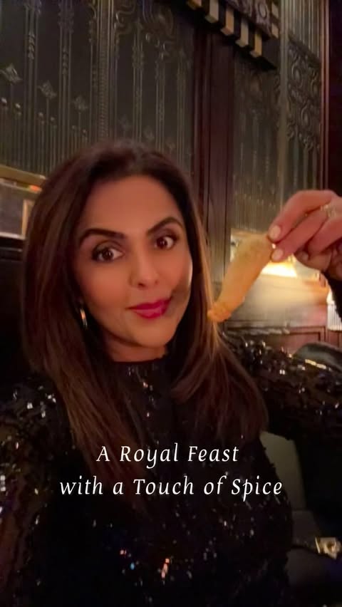 Instagram post by @sonalicooks for London Unknown. Caption reads: A menu that truly feels like a Royal Christmas👑💫....