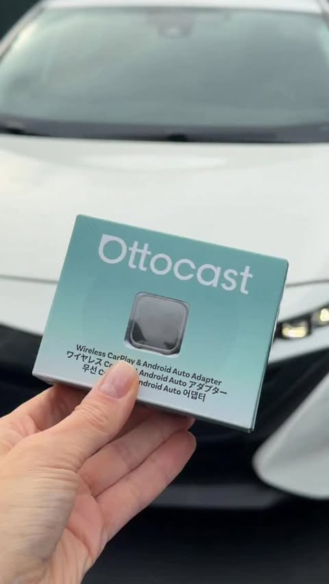 Instagram post by @volha_creative for OTTOCAST. Caption reads: [...] upgraded my driving experience with....