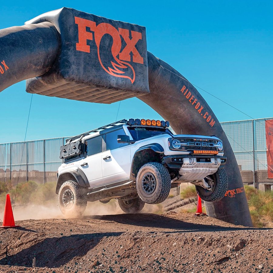 Instagram post by @mad_yeti_ for Rugged Radios. Caption reads: [...] to stretch her legs. 🏜️ Partners: - Rugged....