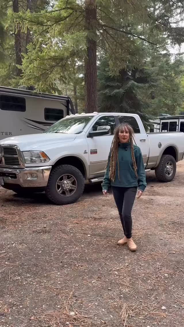 Instagram post by @llamallamaadventure for TIMBREN INDUSTRIES. Caption reads: 🛻💨 We finally paid off our 2010 truck! So....