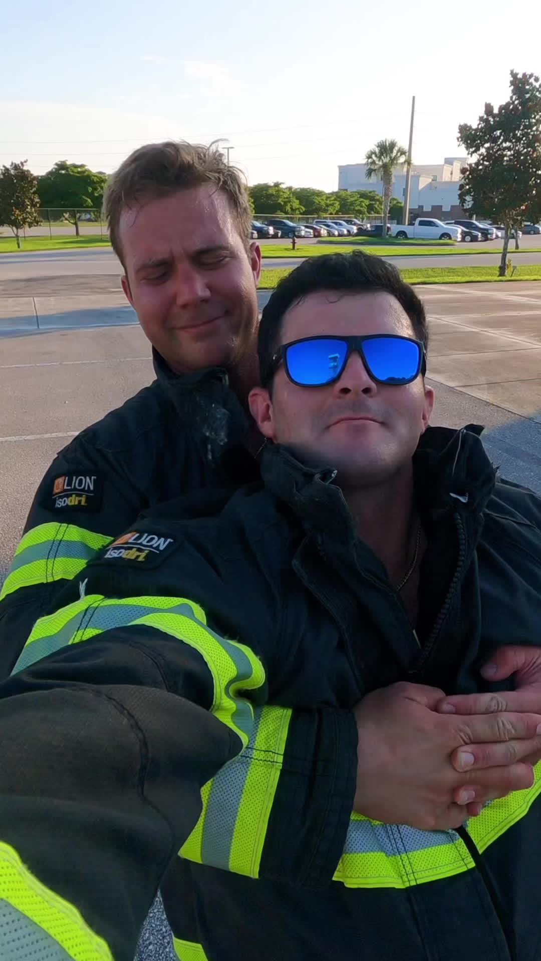 TikTok post by @caden_troy for Fire Dept. Coffee. Caption reads: When the day keeps dragging… #tiktokshop....