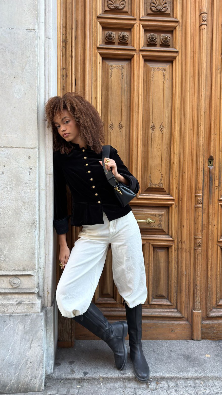 Instagram post by @cristinachenii for Aerosoles. Caption reads: These boots were made for more than just walking....