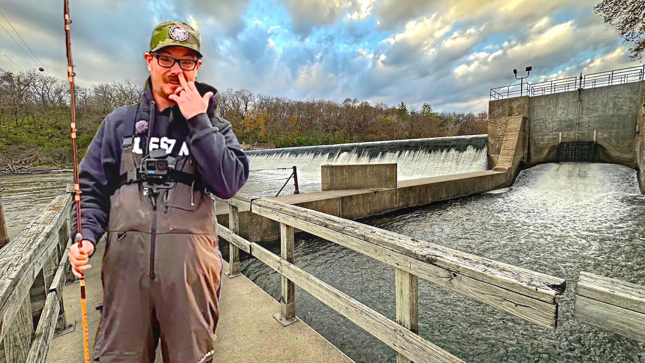 YouTube post by @PigPatrolTV for 6th Sense Fishing. Caption reads: 24 Hours Fishing Beneath A TRIPLE SPILLWAY!!! -....