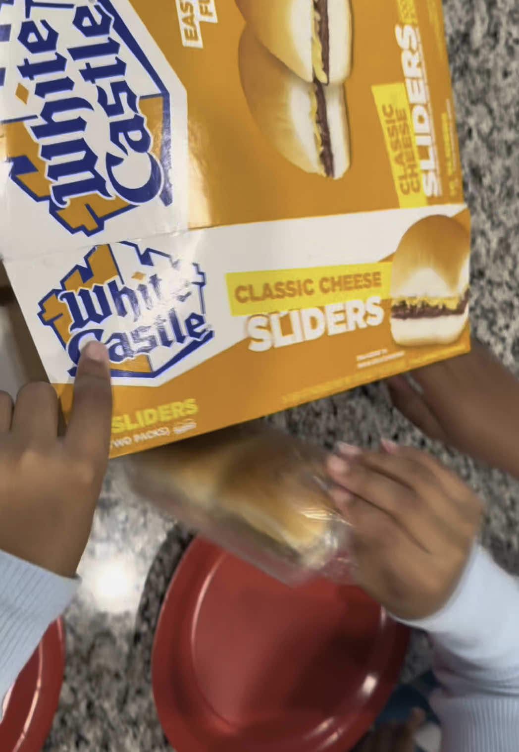 TikTok post by @weareblending for White Castle. Caption reads: Afternoons here are pure chaos! Kids everywhere,....