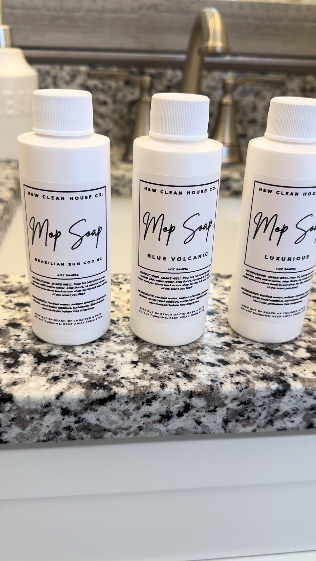 TikTok post by @tucknfraz for H&W Bath Haus. Caption reads: My favorite mop soap by far @H&W Bath Haus....