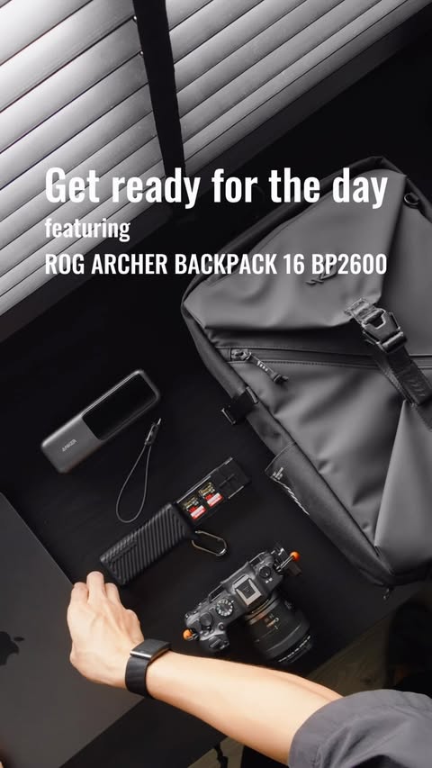 Instagram post by @donamtykl for Republic of Gamers. Caption reads: A day in my productive life with ROG Archer....