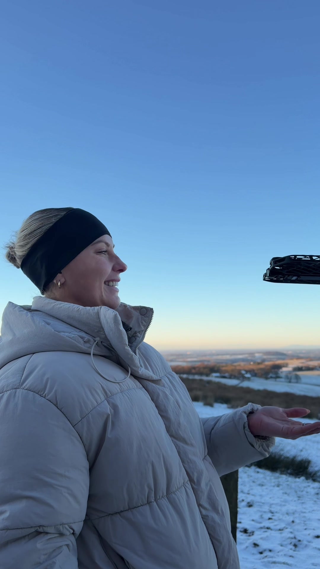 TikTok post by @runwithliss for HOVERAir. Caption reads: [...] I think I’ve just about mastered my ....